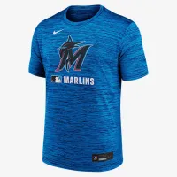 Miami Marlins Authentic Collection Velocity чоловічі Nike Dri-FIT MLB футболка блакитний