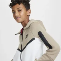 Nike Sportswear Tech Fleece Big дитячі Full-Zip Толстовка з капюшоном колір білий