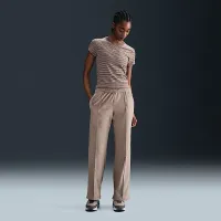 Nike Sportswear Chill Knit женская Mid-Rise Velour Pants цвет коричневый