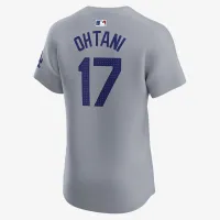 Shohei Ohtani Los Angeles Dodgers чоловічі Nike Dri-FIT ADV MLB Elite Jersey колір сірий