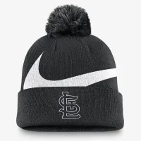 St. Louis Cardinals Peak чоловічі Nike MLB Cuffed Pom Beanie колір чорний