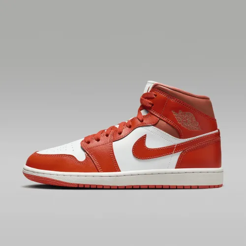 Nike Air Jordan 1 Mid жіноча Кросівки колір білий