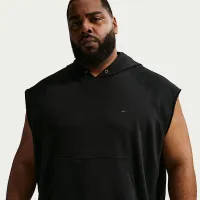 Nike мужские N.A.C. Dri-FIT Fleece Sleeveless тренировочные Толстовка с капюшоном цвет черный