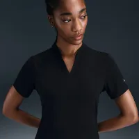 Nike Tour женская Dri-FIT Short-Sleeve Blade для гольфа Polo цвет черный