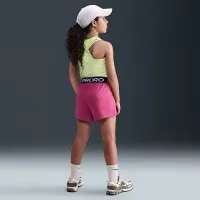 Nike Pro Fleece Big детские (Girls') Dri-FIT шорты цвет фиолетовый
