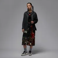 Nike Air Jordan женская Long-Sleeve Woven Top цвет серый