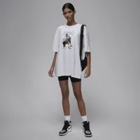Nike Jordan жіноча оверсайз Graphic футболка колір білий
