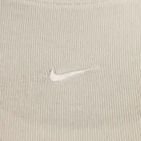 Nike Sportswear Essential женская Ribbed Long-Sleeve Mod Crop Top цвет коричневый