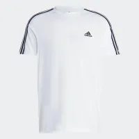 Футболка adidas Essentials Single Jersey 3-Stripes IC9336 - Белая