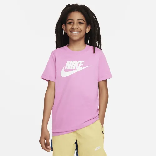 Nike Sportswear Big дитячі бавовняніфутболка колір червоний