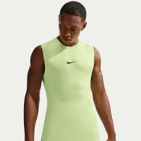 Nike Pro мужские Dri-FIT Tight Sleeveless Fitness Top цвет зеленый