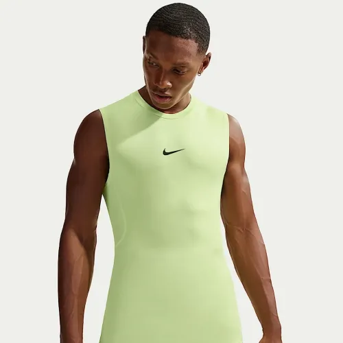 Nike Pro мужские Dri-FIT Tight Sleeveless Fitness Top цвет зеленый
