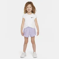 Nike Dri-FIT Prep in Your Step Toddler Pleated Tempo шорти колір фіолетовий