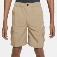 Nike Outdoor Play Big дитячі Woven Cargo шорти колір коричневий