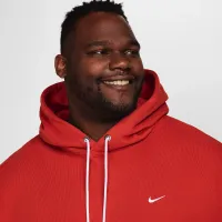 Nike Solo Swoosh мужские Fleece Pullover Толстовка с капюшоном цвет красный