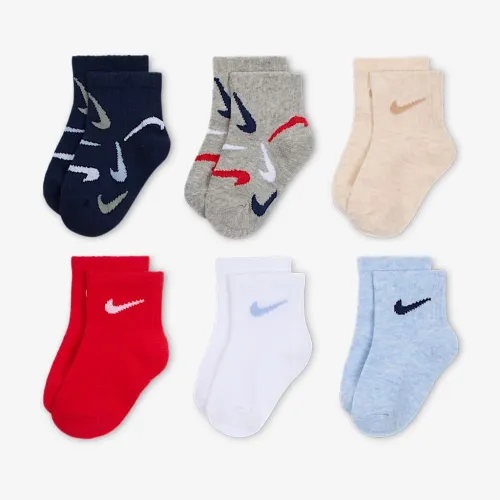 Nike Baby Swooshfetti Ankle шкарпетки (6 пар) різнокольорові