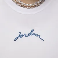 Nike Jordan жіноча Slim Cropped футболка колір білий