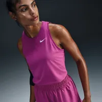 Nike Dri-FIT жіноча тренувальні Tank колір фіолетовий