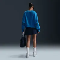 NikeCourt Phoenix Fleece жіноча Over-оверсайз Crew-Neck Tennis світшот блакитний