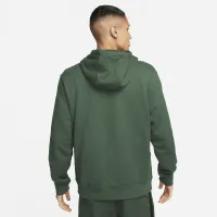 Nike Club Fleece мужские French Terry Color-Blocked Толстовка с капюшоном цвет зеленый