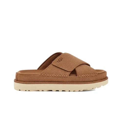 Шльопанці Ugg Goldenstar Cross Slide 1137910-CHE - Бежеві