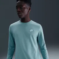 Nike Sportswear Club чоловічі Long-Sleeve футболка блакитний