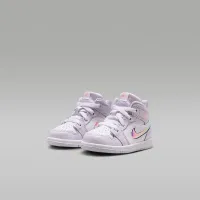 Nike Jordan 1 Mid SE Little детские Кроссовки цвет фиолетовый