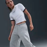 Nike Sportswear Phoenix Fleece жіноча Loose Mid-Rise Barrel Pants колір сірий