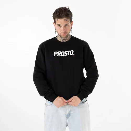 Кофта/футболка Prosto Klasyk Crewneck Yimello KL232MSWE1051 - Чорна