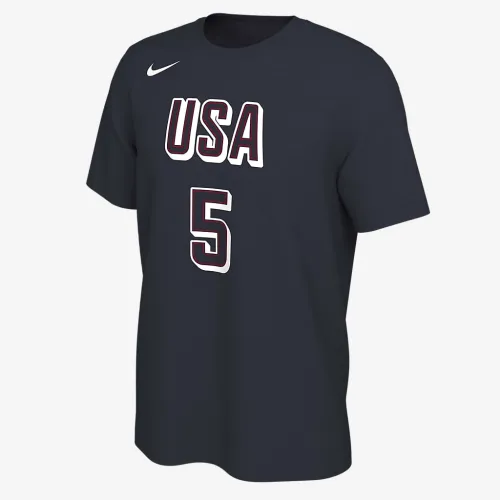 Anthony Edwards USA чоловічі Nike баскетбольні футболка блакитний