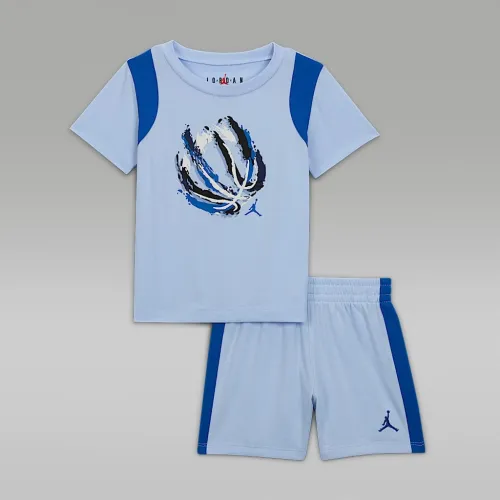 Nike Jordan Baby Bball Fire Mixed 2-Piece шорты набор синий
