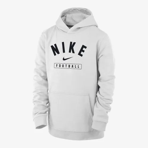 Nike Football Big детские (для мальчиков) Pullover Толстовка с капюшоном цвет белый