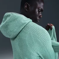 Nike Trail мужские Dri-FIT Fleece Running Куртка цвет зеленый