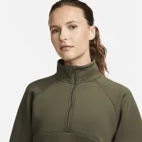 Nike Dri-FIT Prima женская 1/2-Zip тренировочные Top цвет зеленый