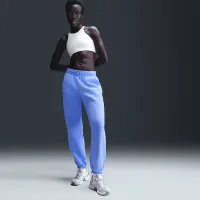 Nike Sportswear Phoenix Fleece жіноча З високою талією оверсайз Sweatpants блакитний
