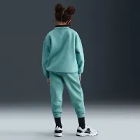 Nike Sportswear Club Fleece Big дитячі оверсайз світшот колір зелений