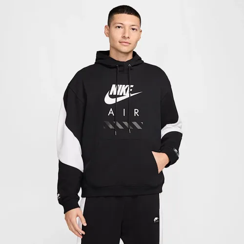 Nike Air чоловічі Fleece Pullover Толстовка з капюшоном колір чорний