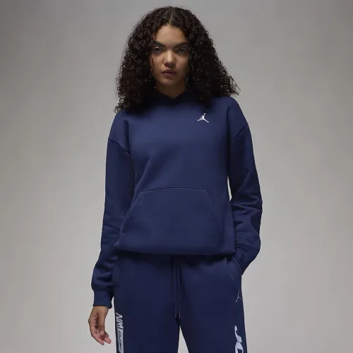 Nike Jordan Brooklyn Fleece жіноча Pullover Толстовка з капюшоном блакитний