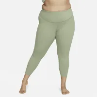 Nike Zenvy жіноча Gentle-Support З високою талією 7/8 лосіни (великі розміри) колір зелений