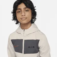 Nike Air Big дитячі (для хлопчиків) Full-Zip Толстовка з капюшоном колір коричневий