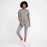 Nike One Classic жіноча Dri-FIT Short-Sleeve Top колір сірий