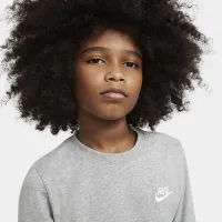 Nike Sportswear Big дитячі (для хлопчиків) Long-Sleeve футболка колір сірий