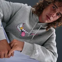 Nike SB Skate Pullover Толстовка с капюшоном цвет серый