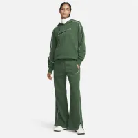 Nike Sportswear Phoenix Fleece женская С высокой Талией Open-Hem Sweatpants цвет зеленый