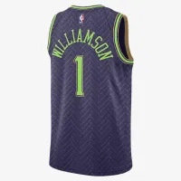 Zion Williamson New Orleans Pelicans 2024/25 City Edition мужские Nike Dri-FIT NBA Swingman Jersey цвет фиолетовый