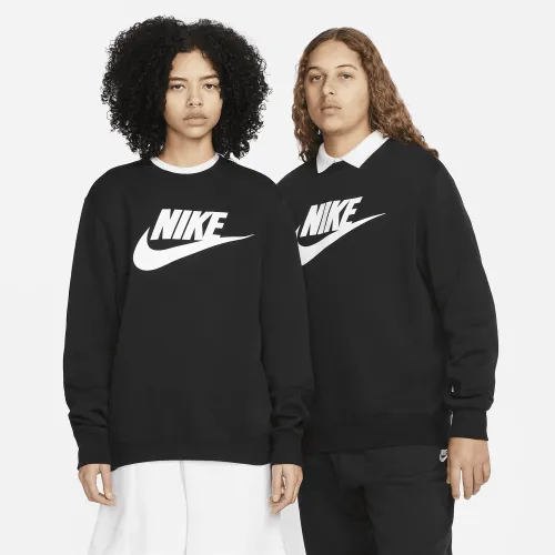 Nike Sportswear Club Fleece мужские Graphic Crew цвет черный