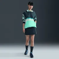 Nike Sportswear Phoenix Fleece жіноча Artist Collection оверсайз Printed Pullover Толстовка з капюшоном блакитний