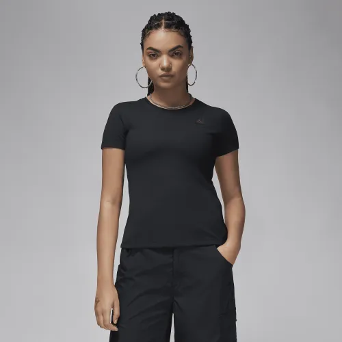 Nike Jordan Essentials жіноча Slim Short-Sleeve футболка колір чорний