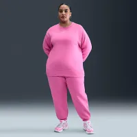 Nike Sportswear Phoenix Fleece женская оверсайз Crew-Neck свитшот (большие размеры) Pink