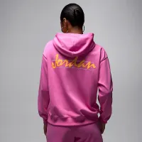 Nike Jordan Brooklyn Fleece жіноча Pullover Толстовка з капюшоном Pink